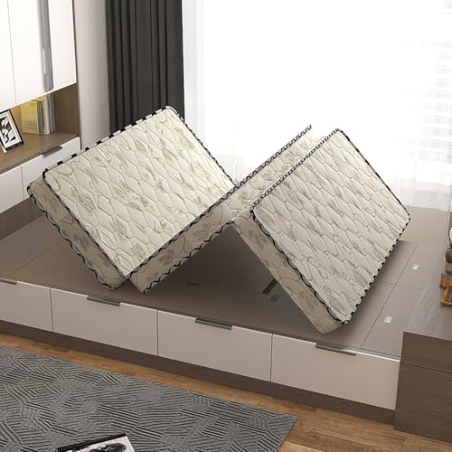 Msshuang RIBBONSTYLE-135X19M-66085953 Tri-Fold Coir Mattress 8Cm Single Mattress Tatami Mattress Has Good Air Permeability And Is Easy To Store And Move,Ribbon Style,1.35X1.9M thumb #1