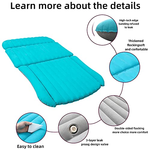 KMZ Camping Luftmatratzen für Zwei Erwachsen SUV aufblasbare Matte leicht wasserfest Automatratze Atmungsaktiv Luftbett Camping Wandern Zelten Reisen Outdoor Aktivitäten - Image 4