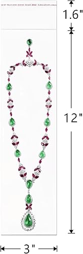 Miniatura 2 de Doutop Bolsas autoadhesivas para violonchelo de 3 x 12 pulgadas, 200 piezas largas autoadhesivas de plástico OPP, bolsas de celofán transparentes de