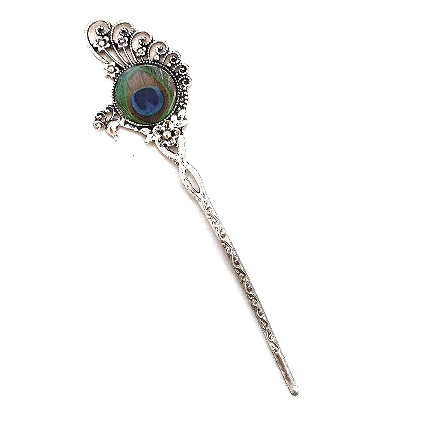 See full amazon price history chart for COSMOS SYSTEMS� Oxidised Silver Peacock Style Hair Pin For Women & Girls COSMOS SYSTEMS� Oxidised Silver Peacock Style Hair Pin For Women & Girls (B09972R6CS) Amazon Price History, Amazon Price Tracker