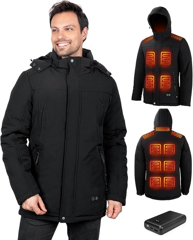 Vantacent89 Heated Jacket, Soft Shell Coat for Men and Women(Size