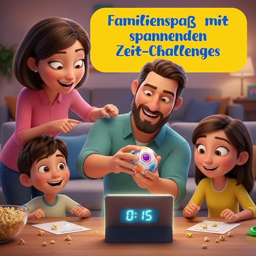 CUBIDI® Original Regenbogenball – Geschicklichkeitsspiel & Fidget Toy für Kinder und Erwachsene – 3D Kugellabyrinth Brainteaser, Anti Stress Spielzeug ab 4 Jahren