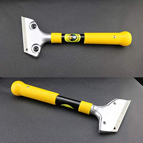 10.8 Inch Plastic Handle Wall Cleaning Tools With 10 Pieces Replacement Blades For Removing Sticker Glue, Floor Adhesive Removal, Wall Scraper Painting Stripping Tools #TOP3