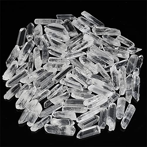 0.45lb Clear Quartz Crystal Points Natural Healing Crystals Tumbled Polished Bulk Stones for Meditation Yoga Chakra Reiki Balancing Crystal Therapy Gemstones Crystals 0.78"-1.57"