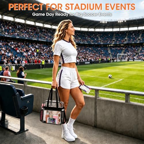 Oraben Clear Bag Stadium Approved 12x6x12 Clear Tote Bag for Work Sports — view 2