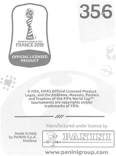 Miniatura 2 de 2019 Panini FIFA Women's World Cup France Album Stickers (Individual Sticker Only) Soccer #356 Therese Ninon Abena Cameroon 2 Inch by 2 12 Inch
