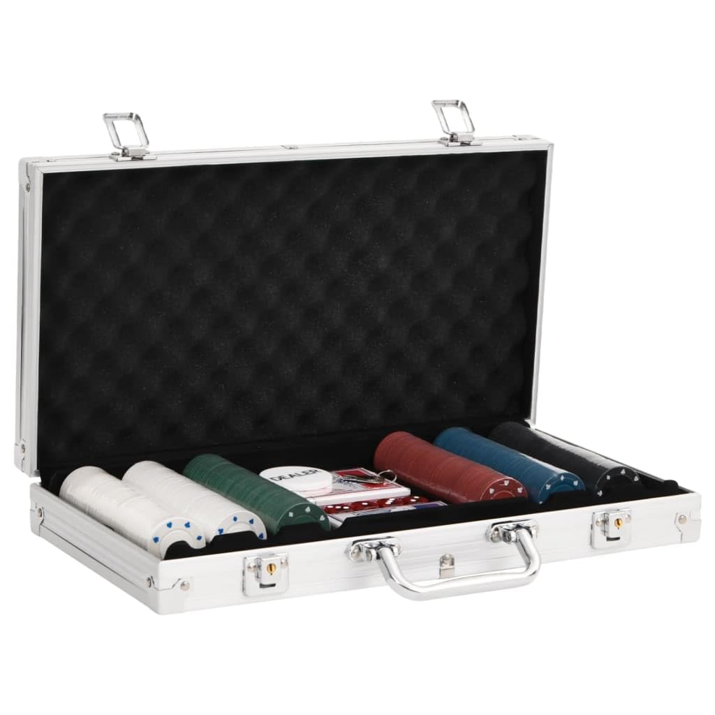 Coffret de Poker, Malette Jeu de Jetons de Poker 300 pcs 4 g