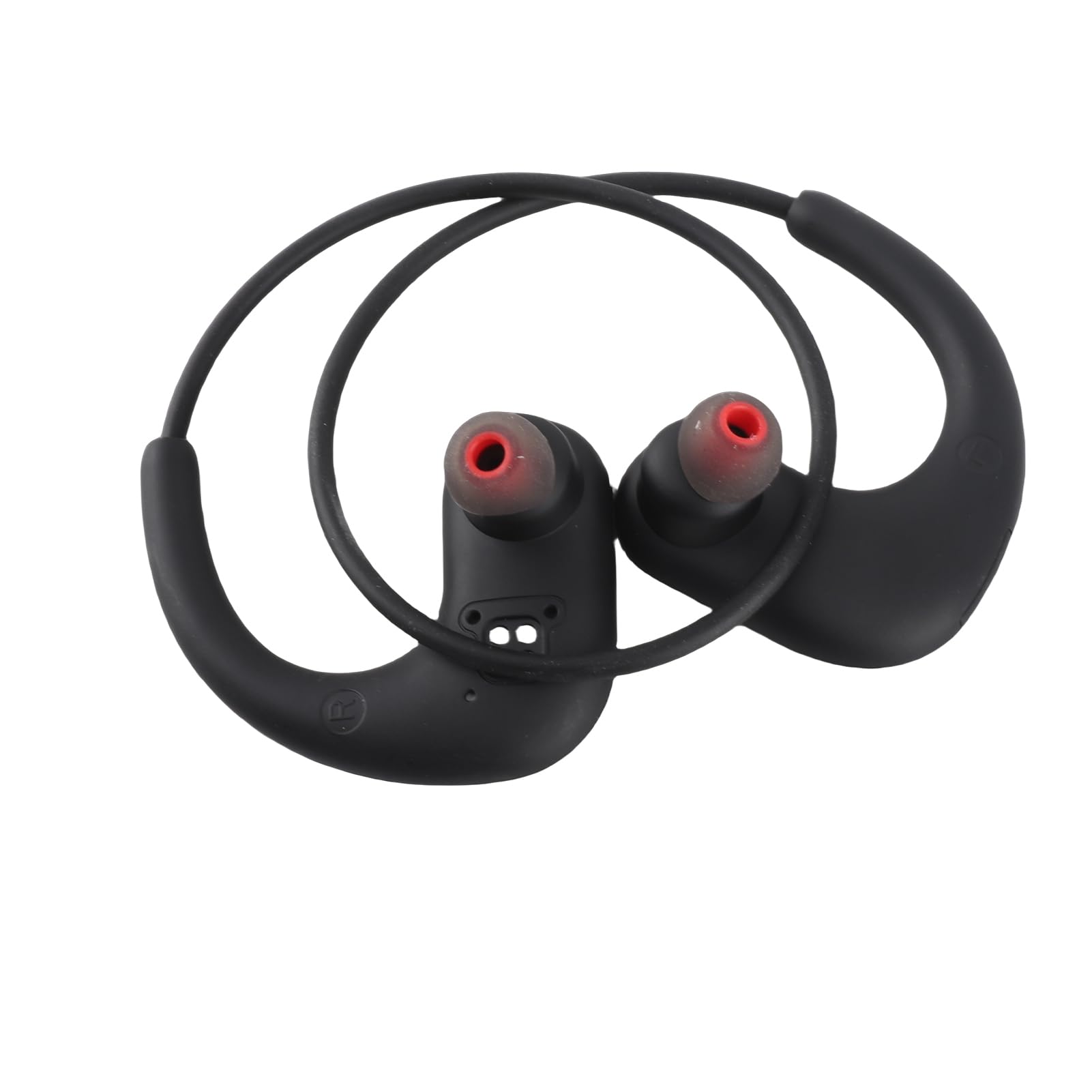 Wakects Auricolare Bluetooth Impermeabile con Memoria da 8 GB IPX8 ABS Cuffie Sportive Sospese Posteriori Riproduzione da 7 a 8 Ore per gli Utenti di Nuoto e Corsa in Palestra (rosso)
