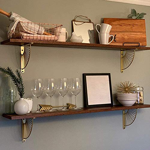 2 Pezzi Staffe per Mensole a Parete Staffe