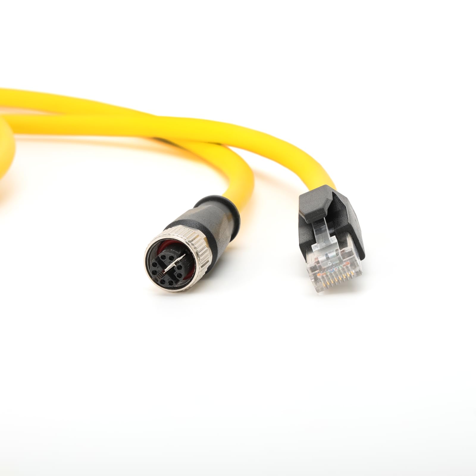 SZRMCC Cavo Ethernet M12 X-Code da 8 pin femmina a RJ45 Cat6, cavo sensore schermato ad alta flessibilità, per macchina fotografica industriale GigE (20 m)