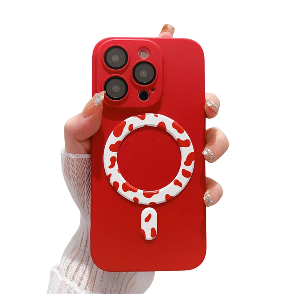 Coque iPhone 11 ProMax PC dur mat mince rouge antichoc avec verre - 8