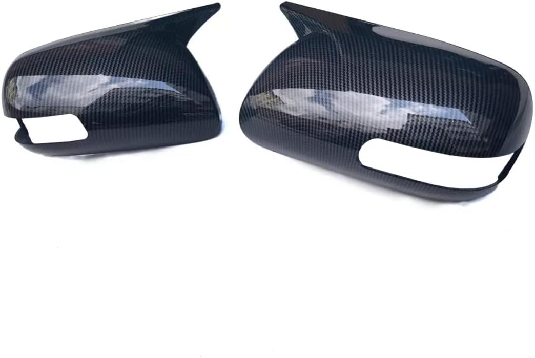 Horn Style Side Door Rear View Mirror Cap Cover Compatible for Toyota Camry Aurion 2006-2012,for Scion Tc 2011-2016 Rearview Mirror Wing Carbon Fiber Look Trim Decoration