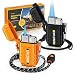 Produktbild Lafagiet 2 Stücke Jet Feuerzeug, Eine & Zwei Jet Flamme, Winddicht, wasserdicht, Butan Gas Refill Feuerzeuge Multipack für Kerzen, Kocher (NO Gas)
