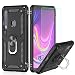 Produktbild LeYi Hülle Galaxy A9 2018 Handyhülle,360 Grad Drehbar Ringhalter Cover Bumper TPU Schutzhülle mit Folie Schutzfolie für Case Samsung Galaxy A9 2018/A9 Star Pro/A9S Handy Hüllen Schwarz