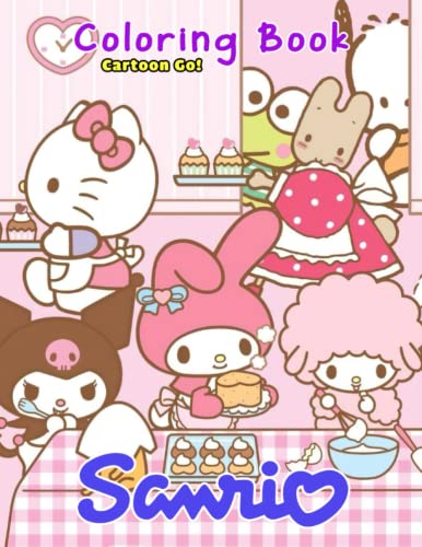 Buy Sanrio Coloring Book: Kawaii Cute Sanrio Characters Illustrations