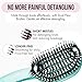 MOYOKO Hair Brush, Detangling & Vented, Blue Chrome, All Hair Types, Unisex Adult, Women, Men, Girls, Boys