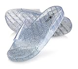 Roxoni Women's Summer Flip Flop Open Toe Jelly Glitter Slide Sandal Slippers Clear 7