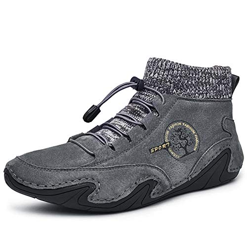 Crazyfly Herren-Schuhe, weich, rutschfest, zum Schnüren, Leder, lässig, atmungsaktiv, flexibel, für Wandern, Wandern und Wandern Cover