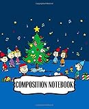  Composition Notebook: The Peanuts Snoopy Comic Strip Beagle Dog House Animation Inexpensive Gift For Boys And Girls Boys Kids Adults Elementary ... Soft Cover Paper 7.5 x 9.25 Inches 110 Pages