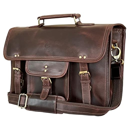 Stylish Leather Messenger Bag for Laptops