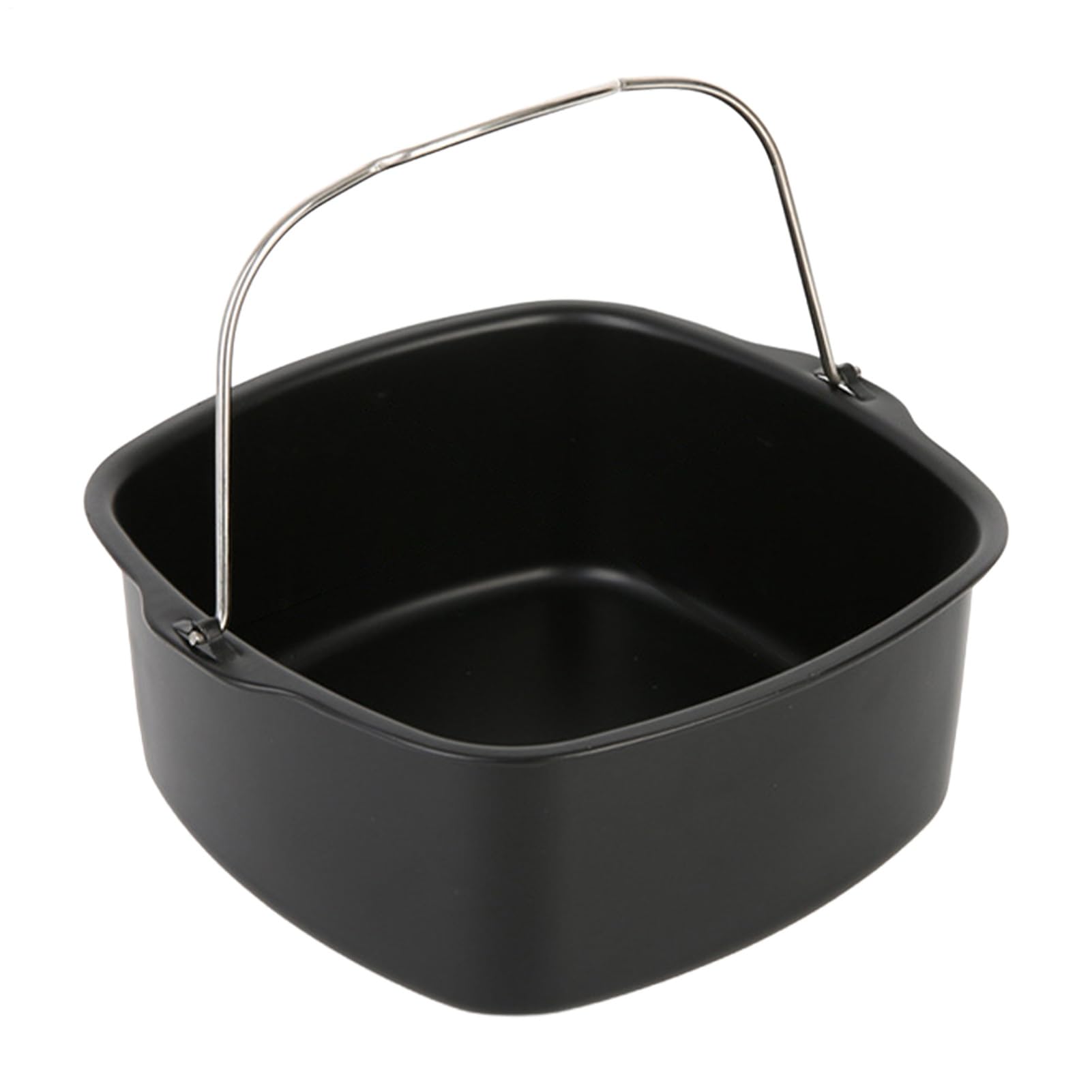 Friteuse à air chaud, moule à gâteau carré, accessoire de friteuse à air résistant à la chaleur, en acier d'aluminium, revêtement antiadhésif