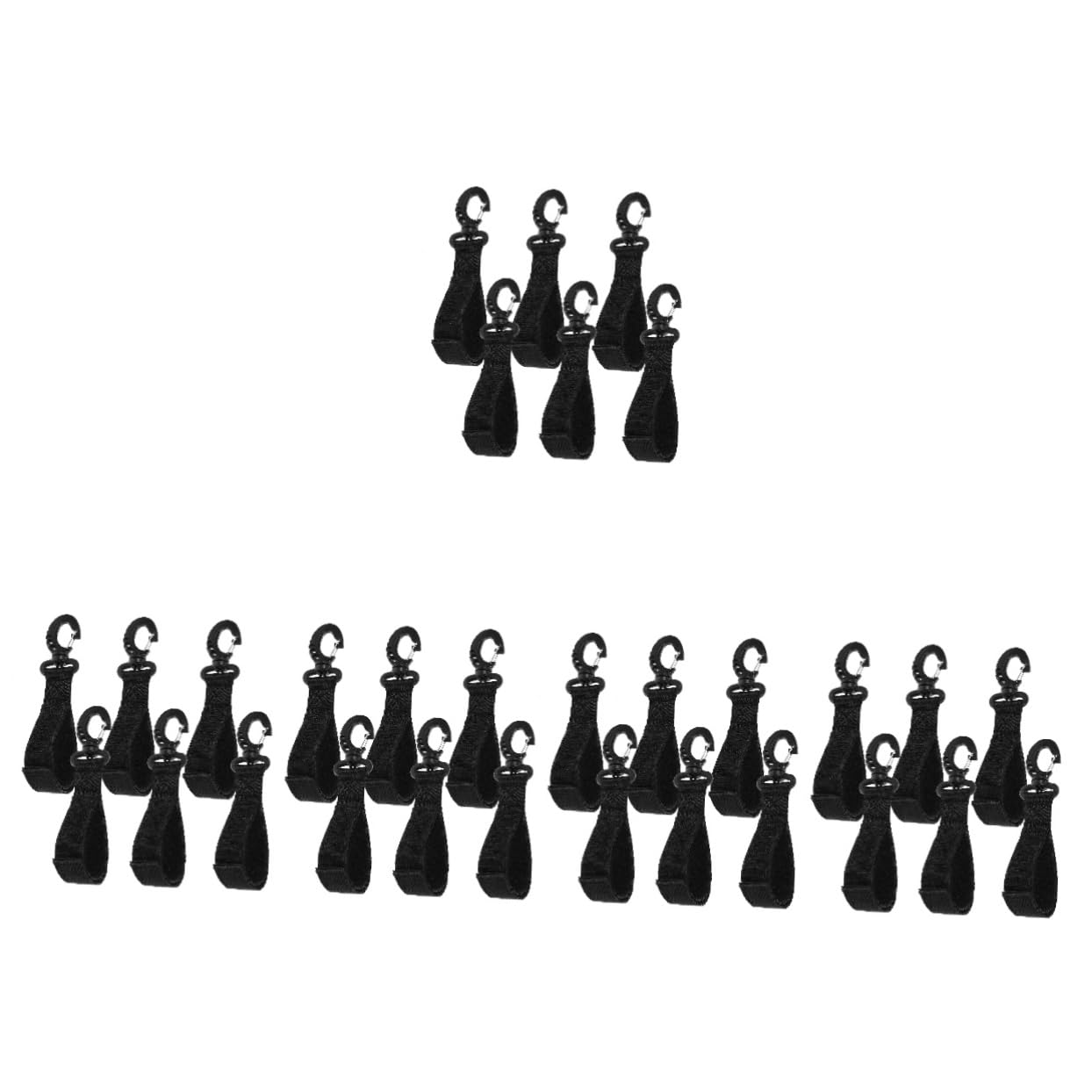 Hemobllo Crochet De Sécurité pour Embarcation De Quai Attaches De Bateau À Quai Crochet pour Yacht Titulaires Camion Porte-Cannes Rack De Canne À Pêche Black Nylon