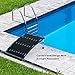YiViKPE Curve Solar Pool Heater, Made for Above-Ground and Inground Pools, Includes Two Hoses & Clamps, Two Adapters