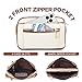 Telena Fanny Packs for Women Cross Body Leather Belt Bag Fashionable with Adjustable Strap Beige Brown