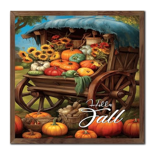 Plaque murale Hello Fall en bois pour une ambiance cocooning