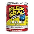 Flex Seal Liquid, Rubber Coating Sealant, Waterproof, Flexible, Breathable, and UV Resistant, Roof Repair, Basements, RV, Campers, Trailers, Marine, EPDM, Masonry, White, 16 oz