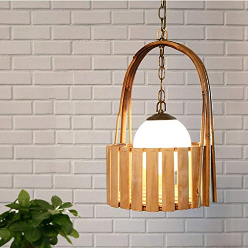 Suspension bambou japonaise lustre pour allée de restaurant et salon zen
