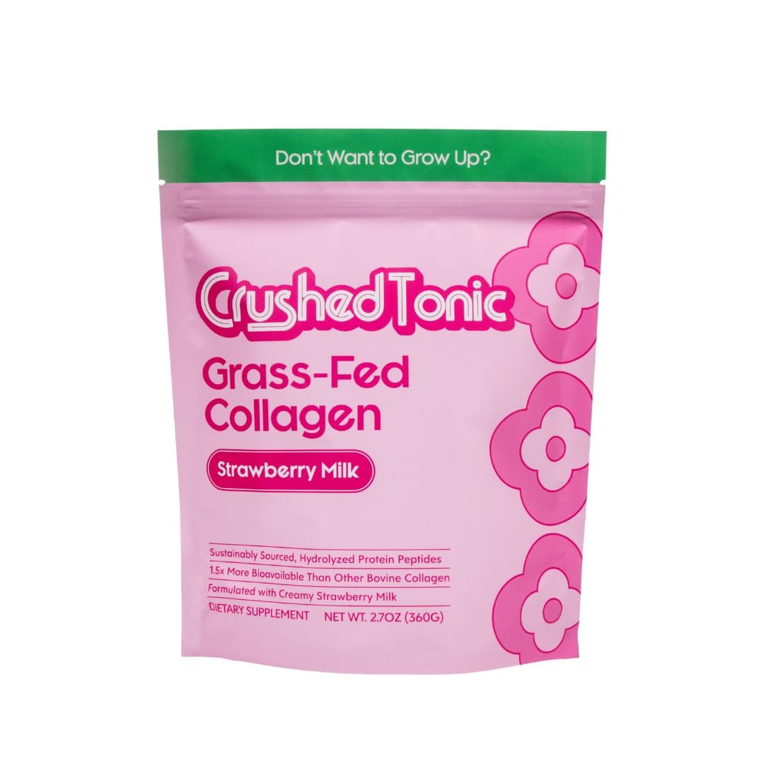 Crushed Tonic Marine Collagen Powder Korean Beauty Drink with Hydrolyzed Collagen Peptides for Skin Hair Nails Gluten-Free Halal