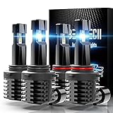 BEAMTECH 9005 9006 LED Bulb, 12000LM 50W Fanless In Line HB3 HB4 Halogen Replacement 6500K Xenon...