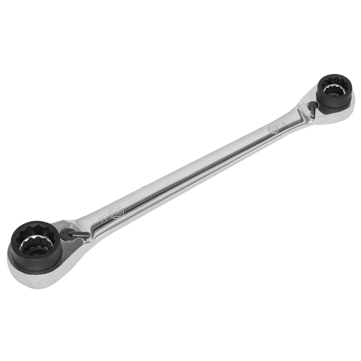 Sealey AK6391 Ratchet Ring Spanner 8-in-1 Reversible Metric