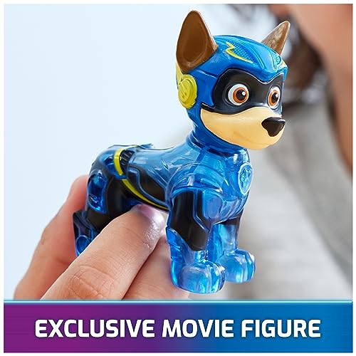 Image of Paw Patrol: The Mighty Movie, Toy Car with Chase Mighty Pups Action Figure, Lights and Sounds, Kids Toys for Boys & Girls 3+