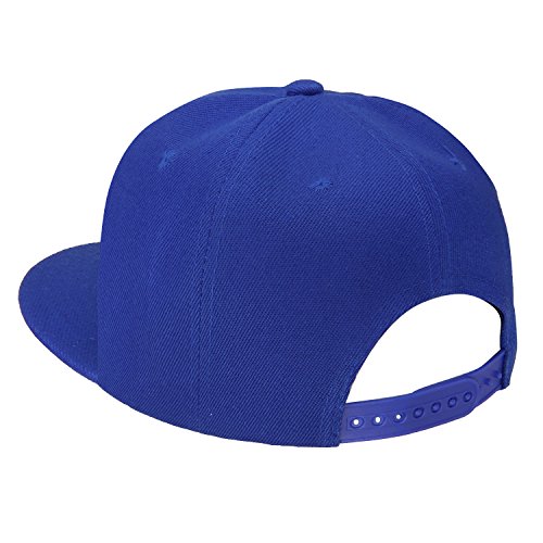 Image of Falari Wholesale 12 Pack Snapback Hat Cap Hip Hop Style Flat Bill Blank Solid Color Adjustable Size