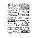 Darice 30041357 Embossing Folder, Happy Birthday Celebrate, 4.25 x 5.75 Inches