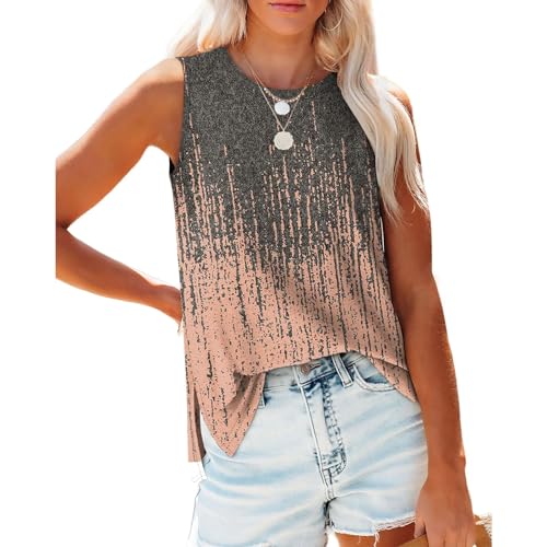 Camiseta sin mangas casual para mujer, camiseta básica sin...