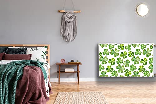 Cache radiateur magnétique 100x60cm vert trèfle Decormat - 6