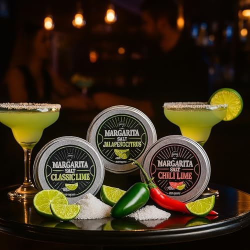 3-Pack Premium Margarita & Cocktail Flavored Salt Rimmer, Variety Set 3.5oz Chili Lime, Jalapeno Citrus, Classic Lime & Habanero & Honey - No Silicon Dioxide, Easy Screw-On Lid, Kiri & Sons Cocktails by Kiri & Sons - Image 3