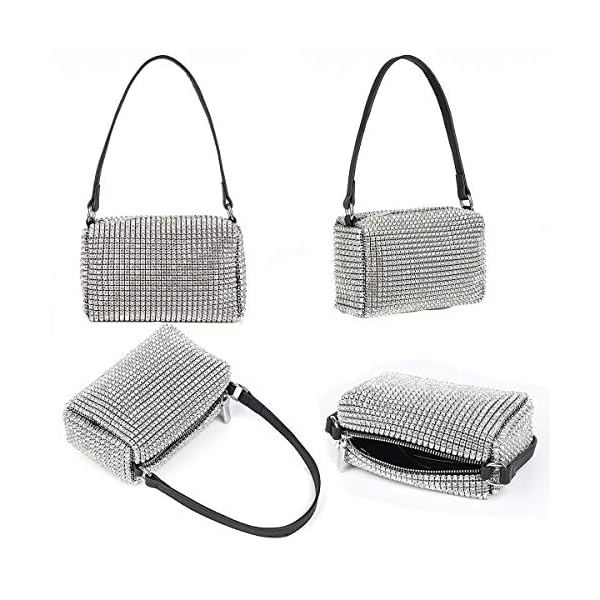 Bling Bling Crystals Evening Clutch Bag for Women Girls Sparkling Crossbody Bag Wedding Prom Party Club Purses Handbags - Image 4