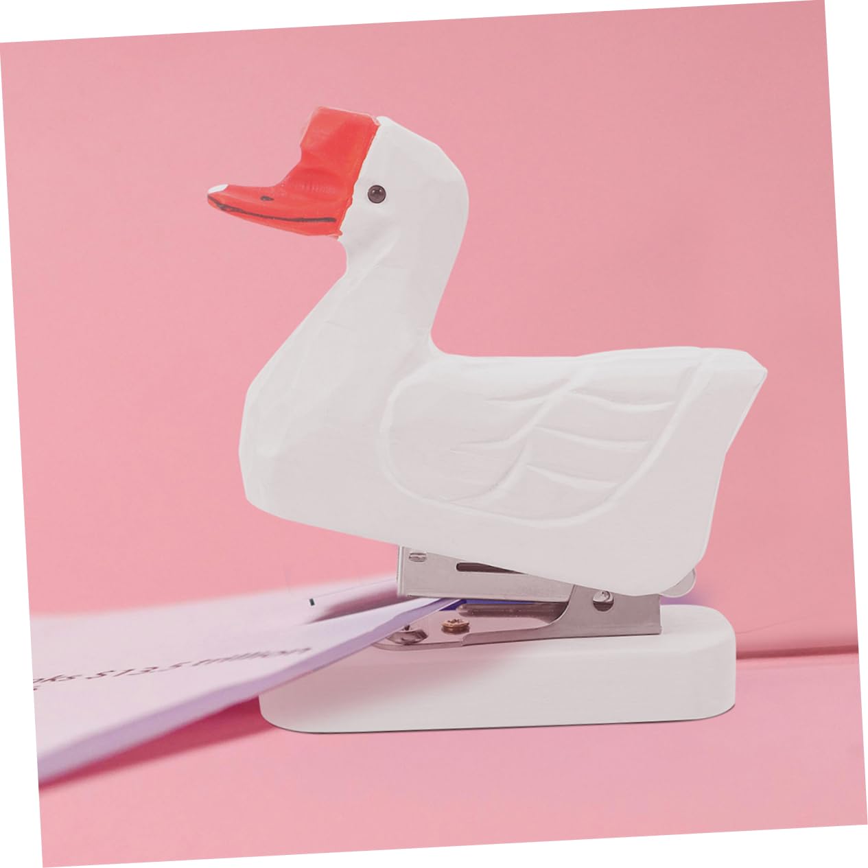 Pinzatrice da Scrivania Animale in Legno Originale 2 Pezzi | Ufficio e Scuola, Aspetto Grazioso e Semplice, Decorativa, Set Compatto