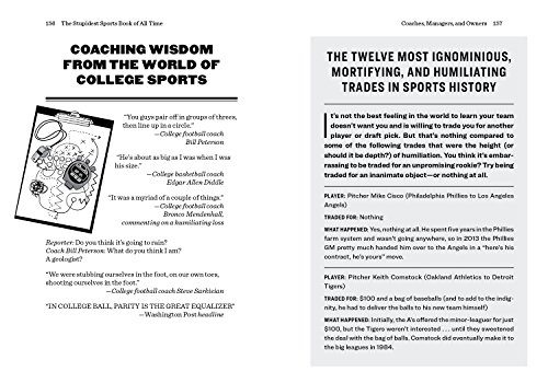 The Stupidest Sports Book Of All Time: Hilarious Blunders, Bloopers, Oddities, Quotes, And More From The World Of Sports #TOP5