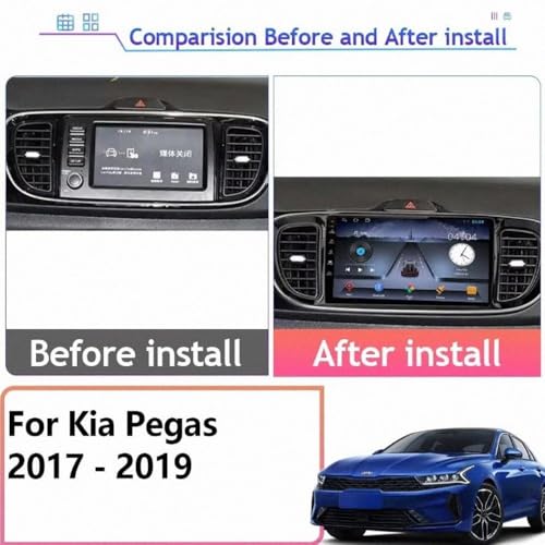 Radio coche 2 DIN para Kia Pegas: soluciona tu navegación con Carplay y manos libres 4