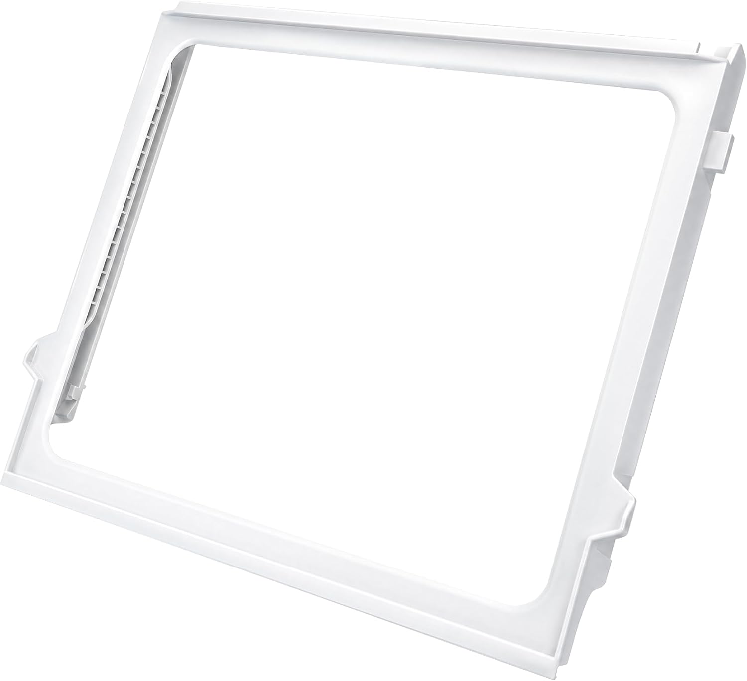 W11371713 Refrigerator Snack Pan Holder Frame(no glass) Compatible with whirlpool, kenmore, maytag and ikea WRS321SDHZ04, WRS325SDHW05 etc, Snack Shelf Frame W10912335 Replace for PS1272398, 4929374