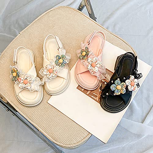 Toddler Walking Shoes Open Toe Light Weight Adjustable Straps Summer Toddler/Little Red Shoes for Kids Girls3