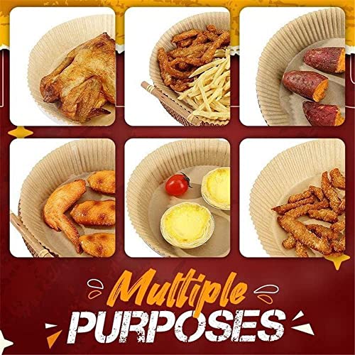 DDZZ Forro de papel descartável Air Fryer, 100 peças antiaderentes descartáveis para fritadeira a ar