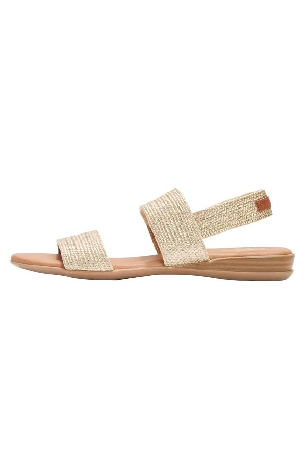 André Assous Nigella Woven Casual Moccasin Rubber, Platino, 10 by André Assous - Used condition - US$80.88