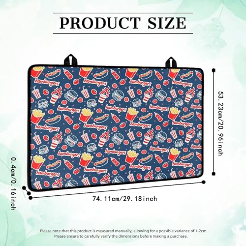 Image of American Flag Elk Kitchen Stove Cover for Electric Stove Heat-Resistant Induction Stove Top Protector with Hanging Loop Countertop Mat 29.18 x 20.96 inches 4th of July Decor
