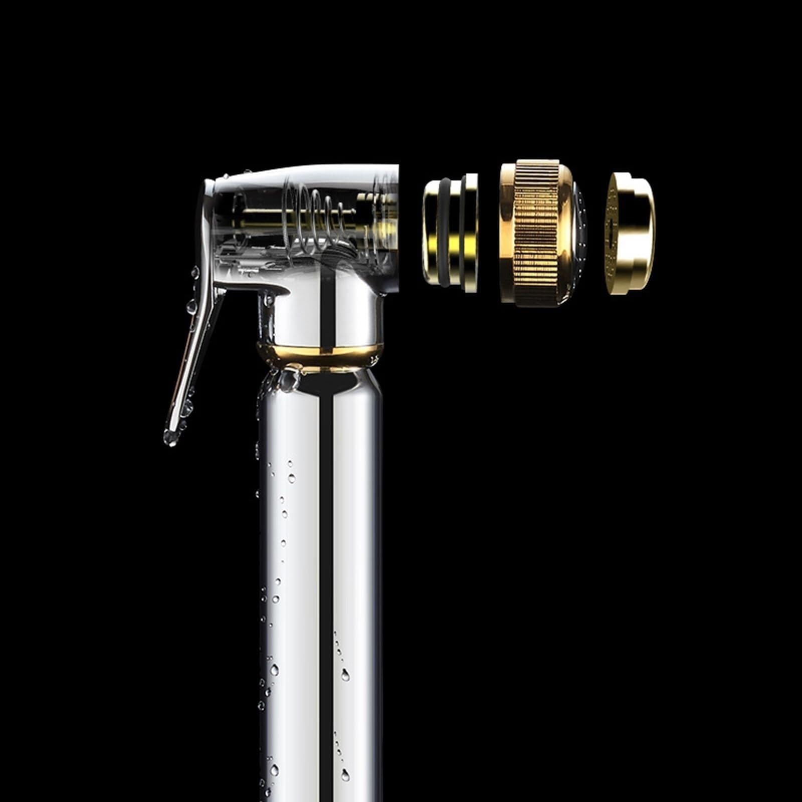 Ensemble de douche de bidet en laiton de qualité supérieure - Pulvérisateur portatif à valve G1/2" pour l'hygiène personnelle, solution ultime de douche de toilette pour une meilleure propreté et une
